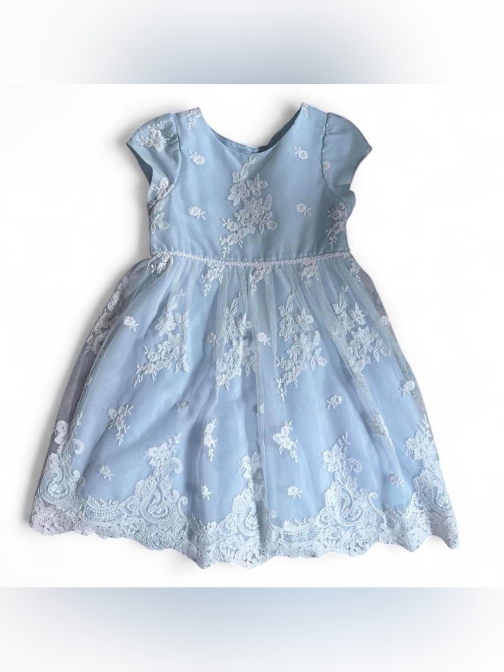 EUC Pippa & Julie Girls' Size 4T Floral Lace Dress